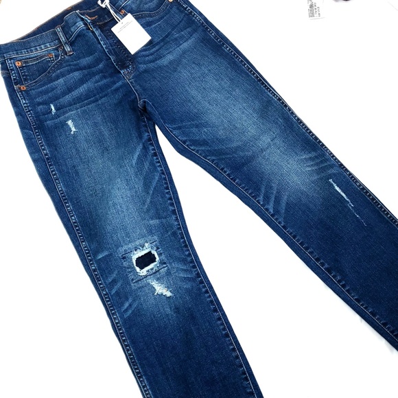 J Crew Vintage straight jean in rip-and-repair NWT - Picture 3 of 8